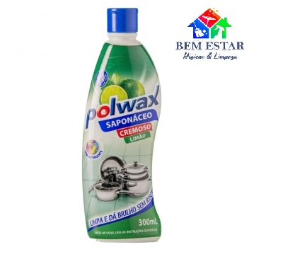 Saponáceo Cremoso 300ml Limão - Polwax