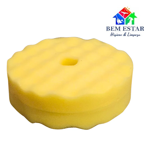 Boina Dupla Face  De Espuma Amarela Corte 6"  Corte - Sigma Tools