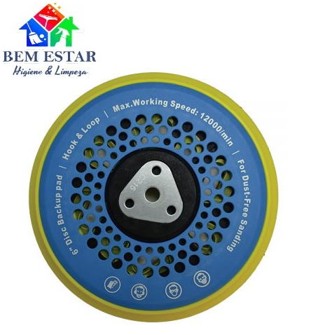 Suporte Ventilado 6" p/ Politriz Roto Orbital (M8 e5/6"-24) - Sigma Tools