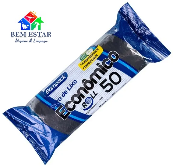 Saco de Lixo 50L Econômico c/50  - BomPack