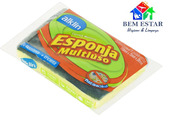 Esponja Dupla Face Alklin - BomPack