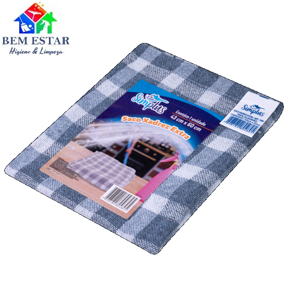 Saco Xadrez Simplus Extra 43x60- BomPack