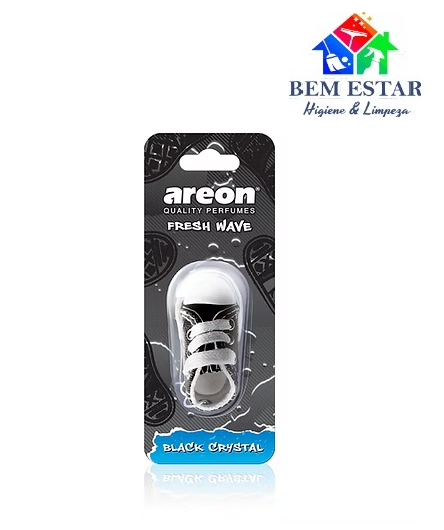 Aromatizador Automotivo Fresh Wave Black Crystal - Areon