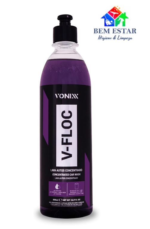 Shampoo Automotivo Neutro V Floc 500ml  - Vonixx