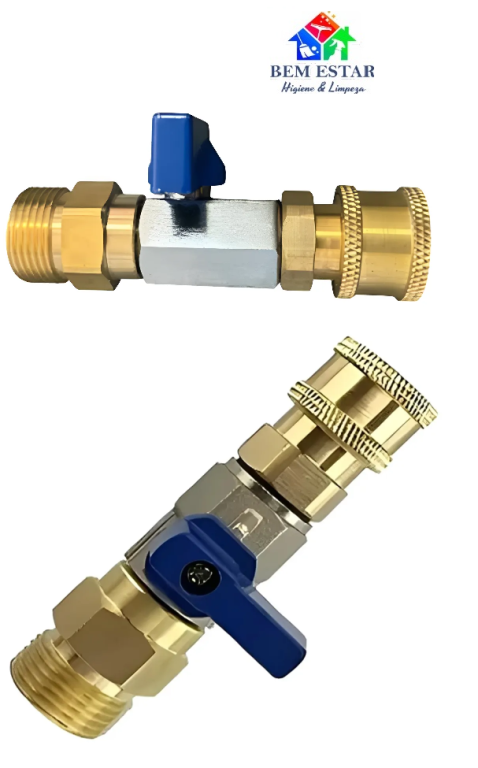 Kit Registro Com Engate Rápido Mangueira High Pressure - Kers