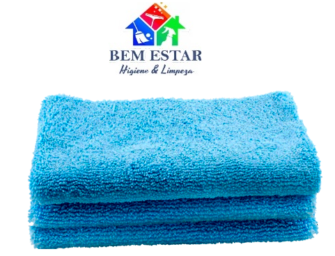 Toalha em Microfibra Azul 375 GSM Sem Costura 40x40 - AutoAmerica