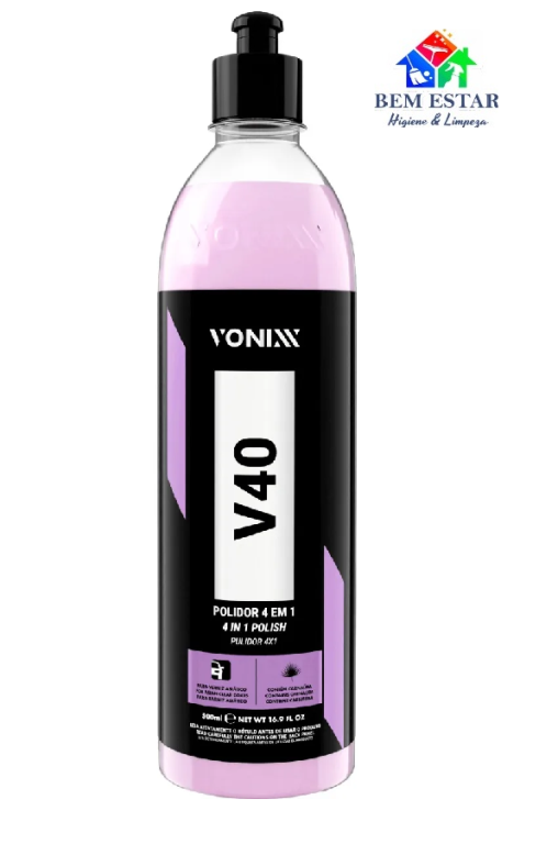 Polidor 4 Em 1 V40 Corte Refino Lustro 500ml - Vonixx