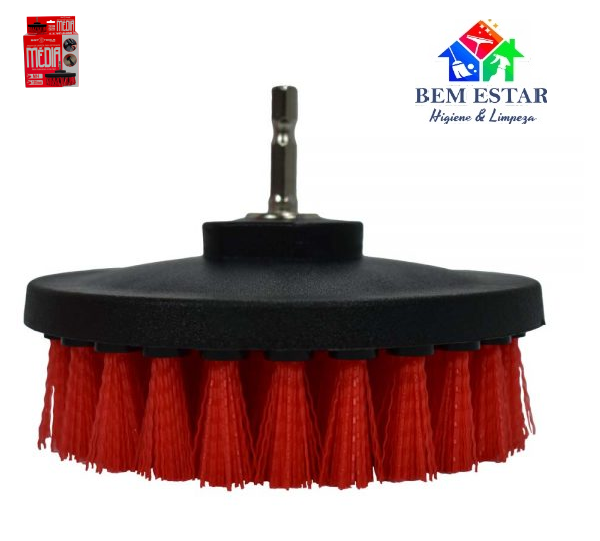 Escova de Limpeza para Estofados Média 120mm M14 Para Parafusadeira - Sigma Tools