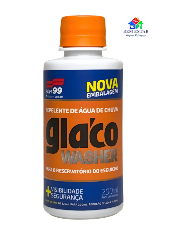 Aditivo Limpante Repelente De Água Glaco Washer 220ml - Soft99