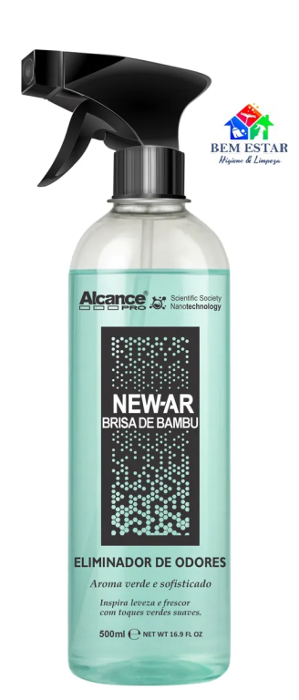Eliminador De Odores New-Ar Brisa De Bambu 500ml - Alcance Pro