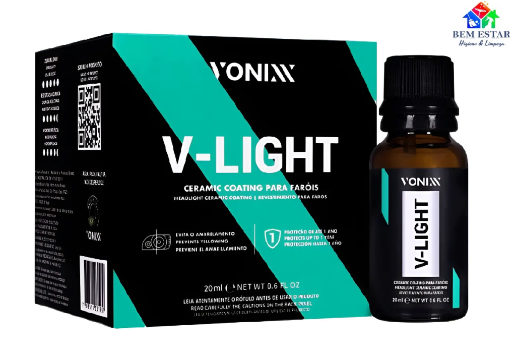 Vitrificador Para Faróis V-light 20ml - Vonixx