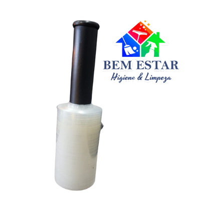 Rolo Filme Stretch Transparente Com Aplicador 10cm