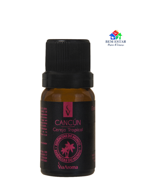 Essência Mundo Cancun - Cereja Tropical -  10ml - Via Aroma
