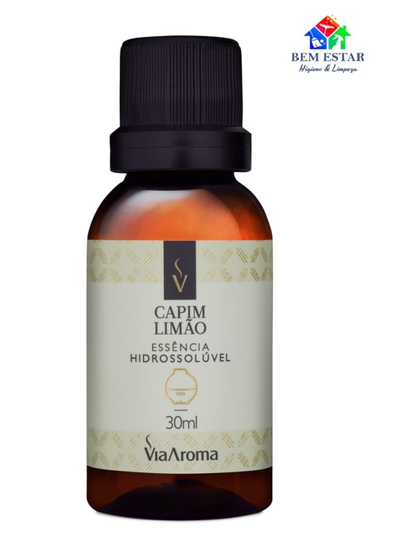 Essência Hidrossolúvel Capim Limão -  Via Aroma - 30ml