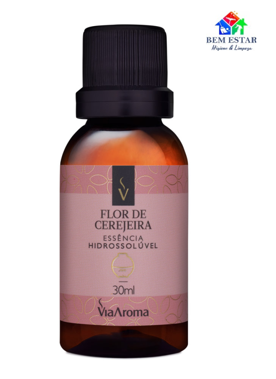 Essência Hidrossolúvel Flor de Cerejeira -  Via Aroma - 30ml