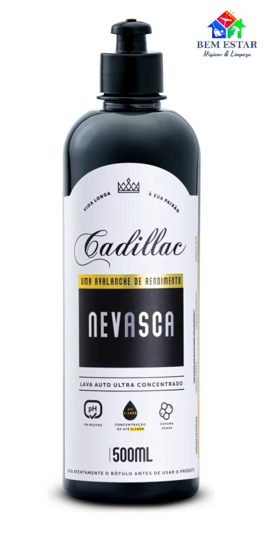 Shampoo Automotivo Neutro Concentrado Nevasca 500ml - Cadillac