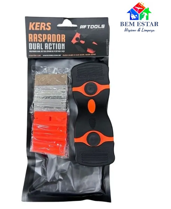 Raspador Dual Action Lâmina de Plástico e Aço - Kers