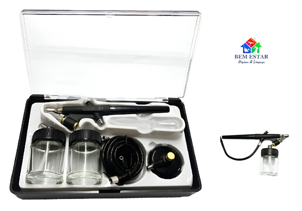 Kit Aerografo Succão SGT3850 0,3mm - Copo 22ml - Sigma Tools