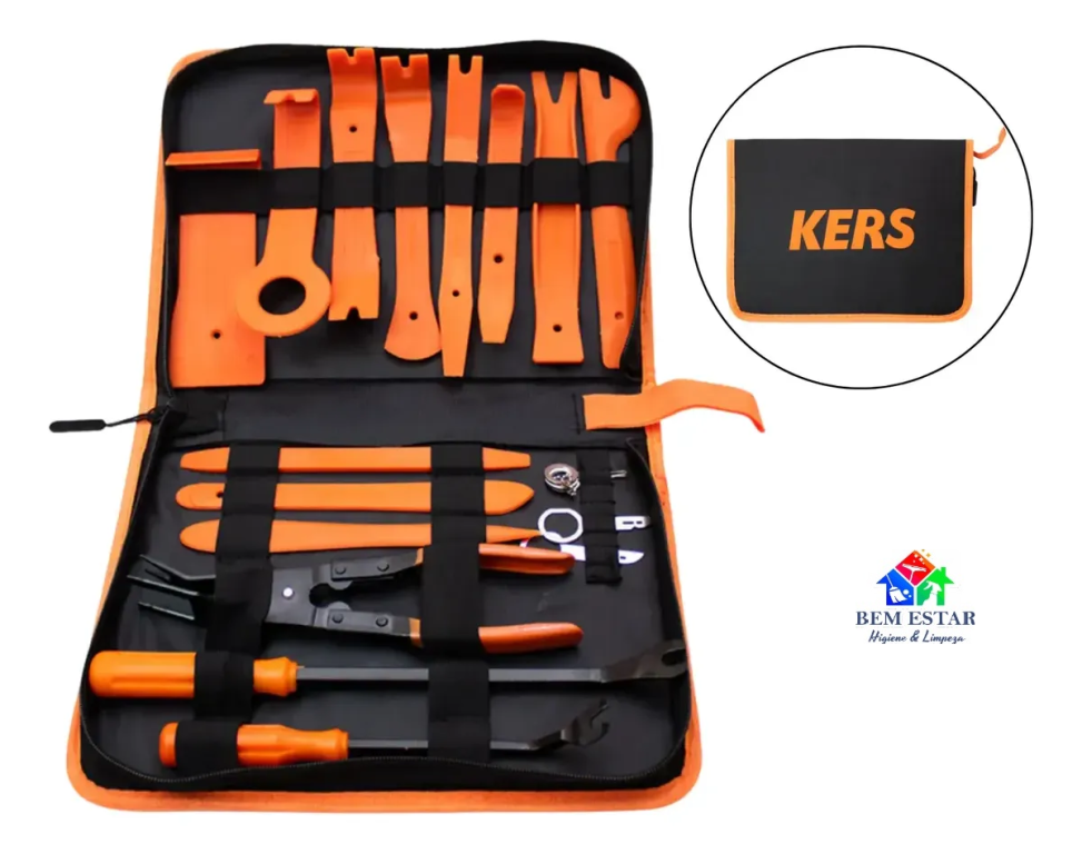 Kit de Ferramentas Desencaixa Pro para Desmontagem Manuais 19 pçs - Kers