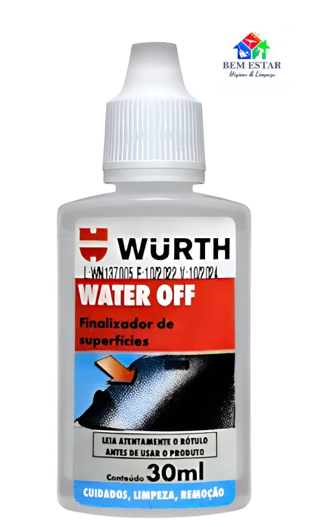 Cristalizador de Vidros Water Off 30 ml - Wurth
