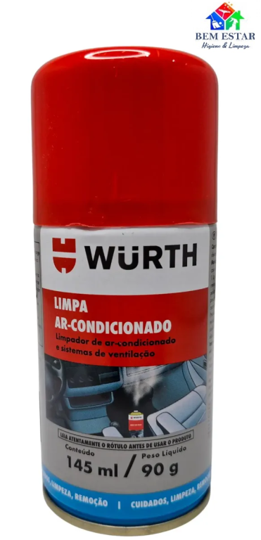 Limpa Ar Condicionado Automotivo Carro Novo 145ml - Wurth