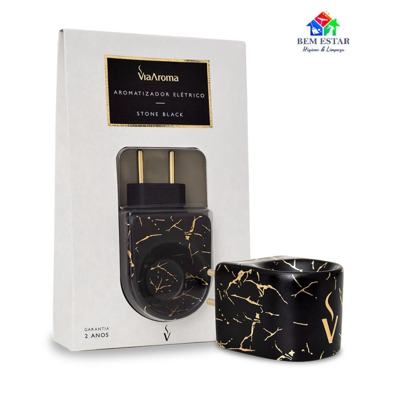 Aromatizador Elétrico Original Stone Black Bivolt - Via Aroma