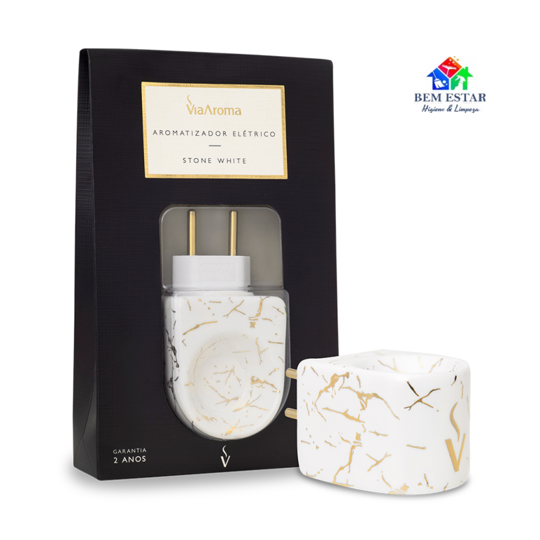 Aromatizador Elétrico Original Stone White Bivolt - Via Aroma