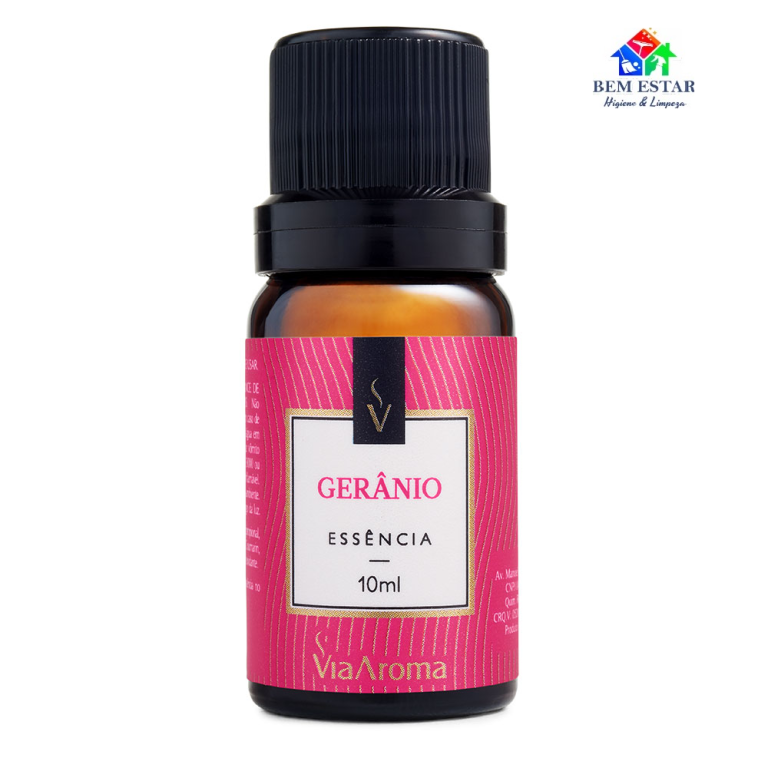 Essência Clássica  Gerânio 10ml - Via Aroma