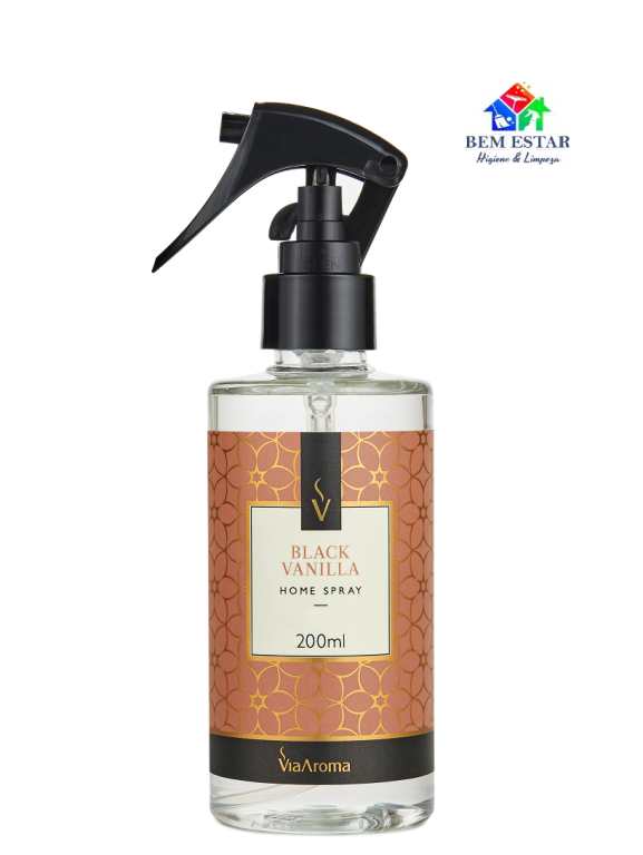 Home Spray Black Vanilla 200ml - Via Aroma