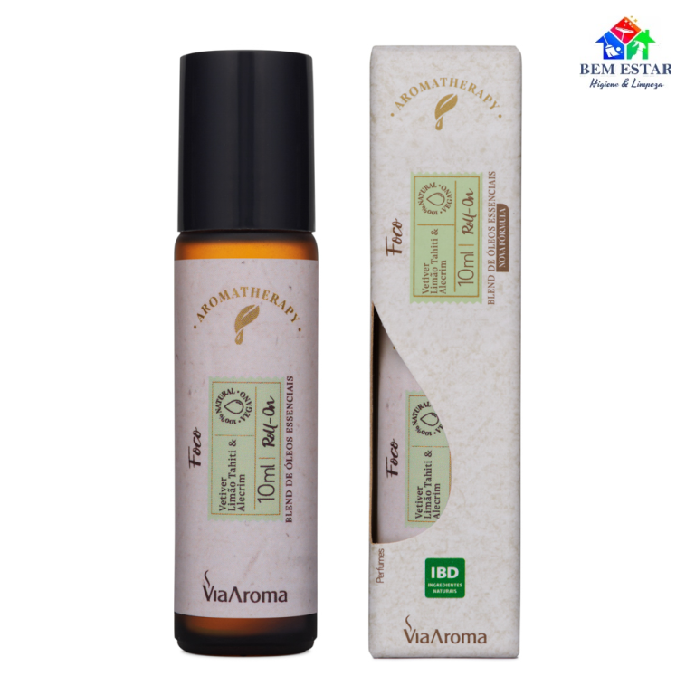 Roll-on Óleos Essenciais Foco 10ml - Via Aroma