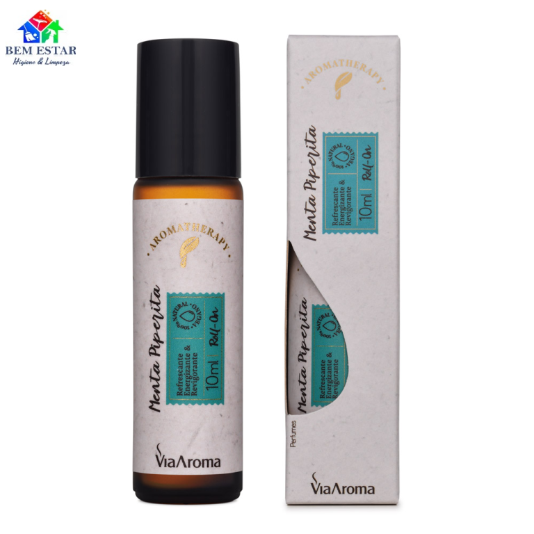 Roll-on Óleos Essenciais Menta Pipereta 10ml - Via Aroma