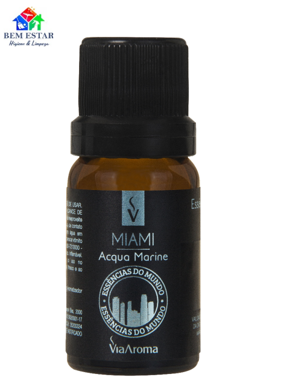 Essência Mundo Miami Acqua Marine  10ml - Via Aroma