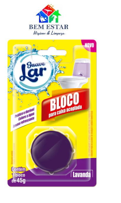 Bloco para Caixa Acoplada Suavelar Lavanda 45g  - Gioca