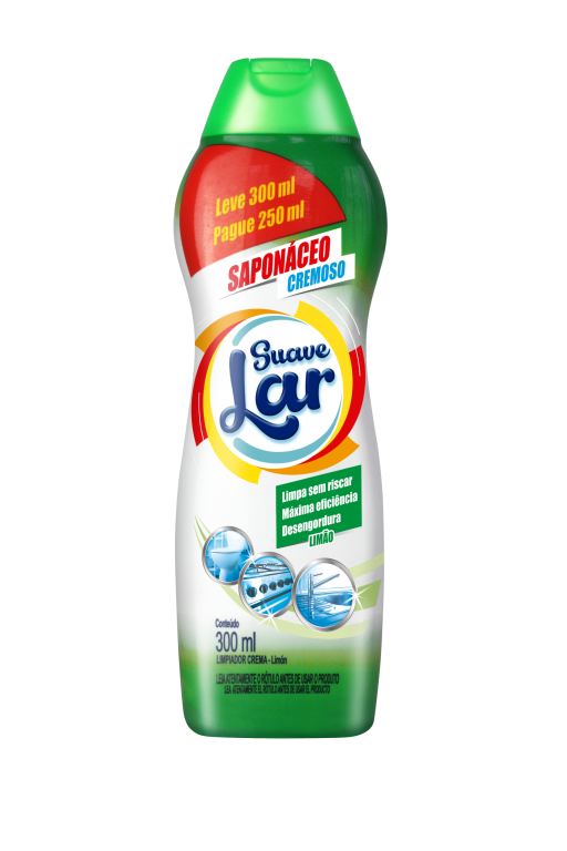 Saponáceo Cremoso Suavelar Limão 300ml - Gióca