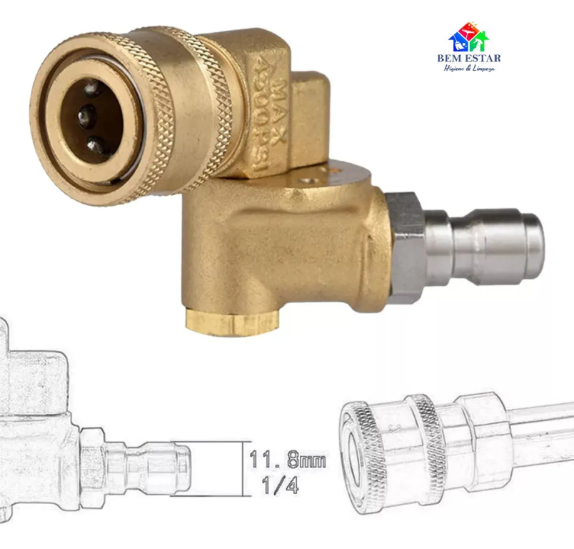 Acoplador Giratório 180 Graus para Lavadora de Alta Pressão - Sigma Tools