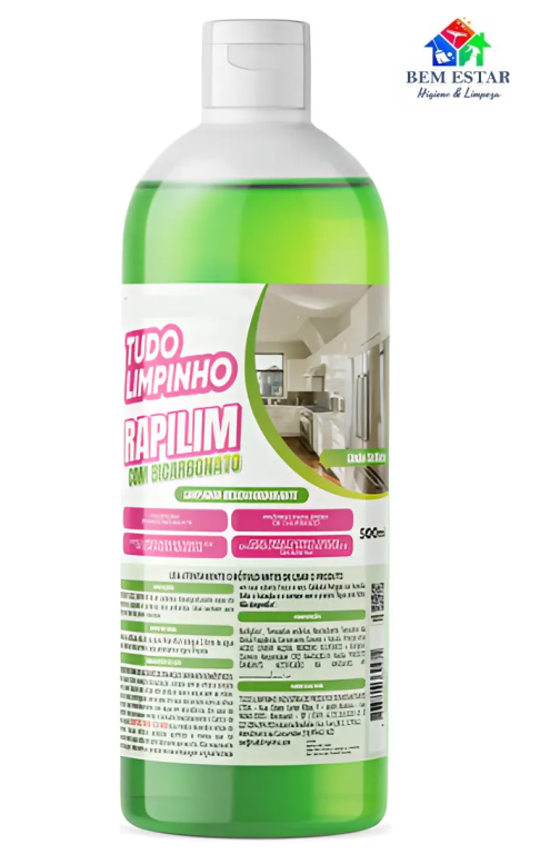 Rapilim com Bicarbonato Limpador 500ml - Tudo Limpinho