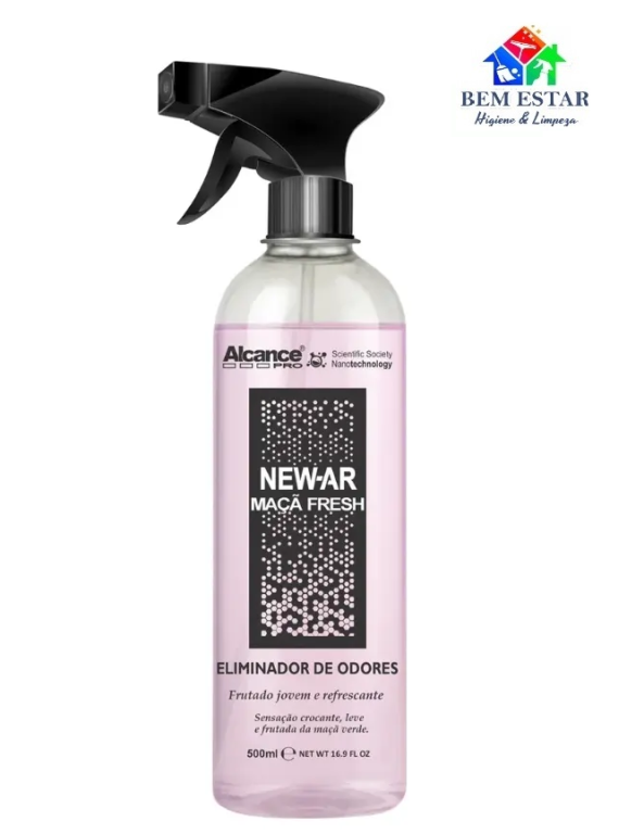Eliminador De Odores New-Ar Maçã Fresh 500ml - Alcance Pro