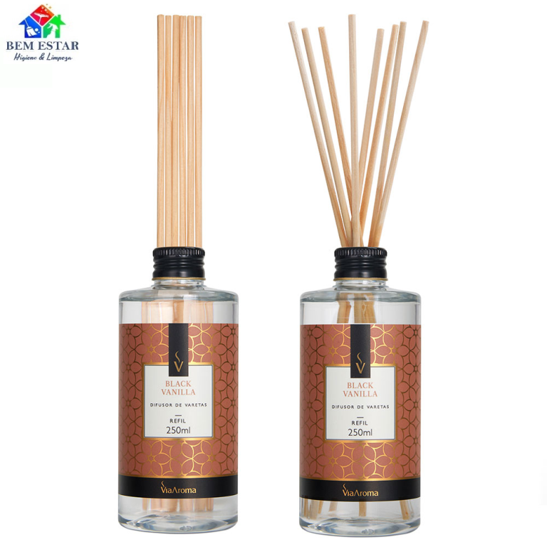 Difusor de Varetas 250ml Black Vanilla (refil) - Via Aroma