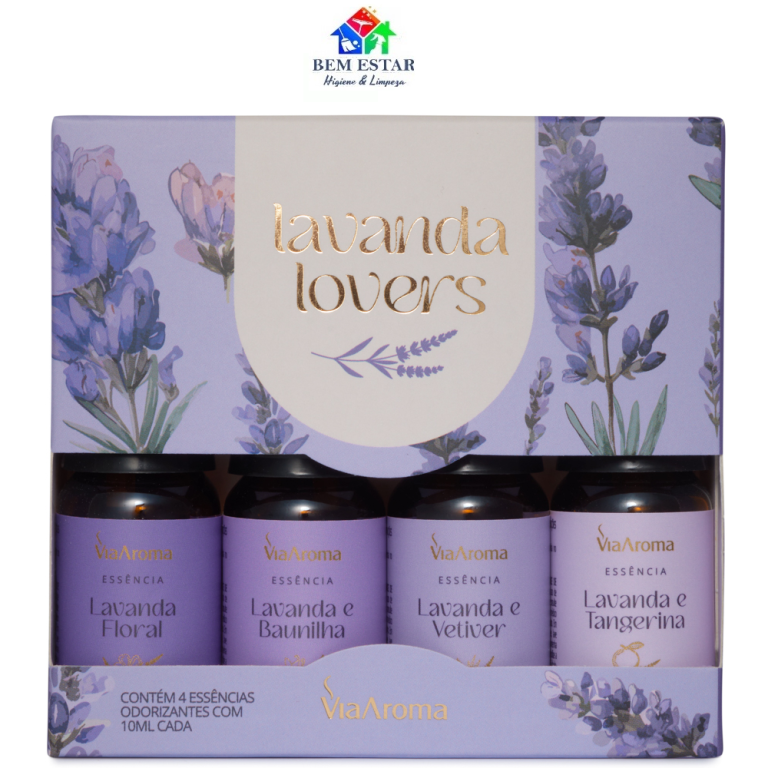 Kit 4 Essênsias Lavanda Lovers Ed. Limitada - Via Aroma