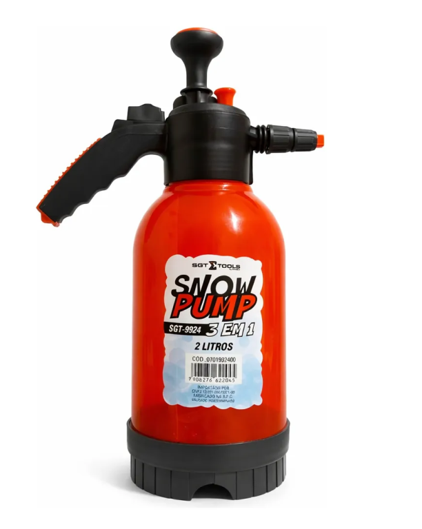 Snow Foam E Pulverizador de Compressão Manual Snow Pump 2L 3 em 1 - Sigma Tools