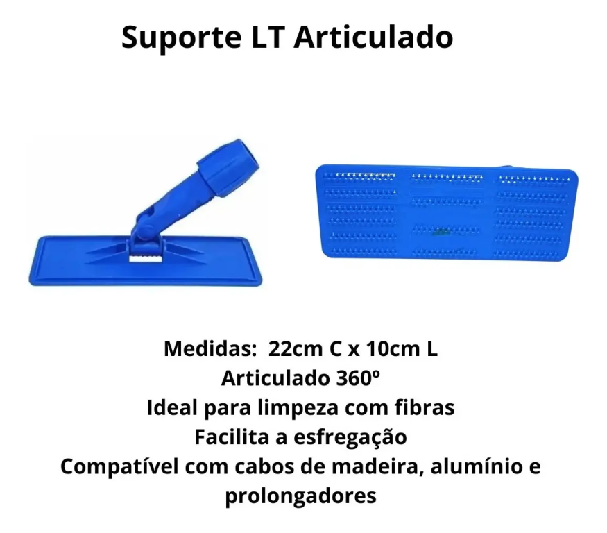 Suporte Limpa Tudo Euro Azul - Bralimpia