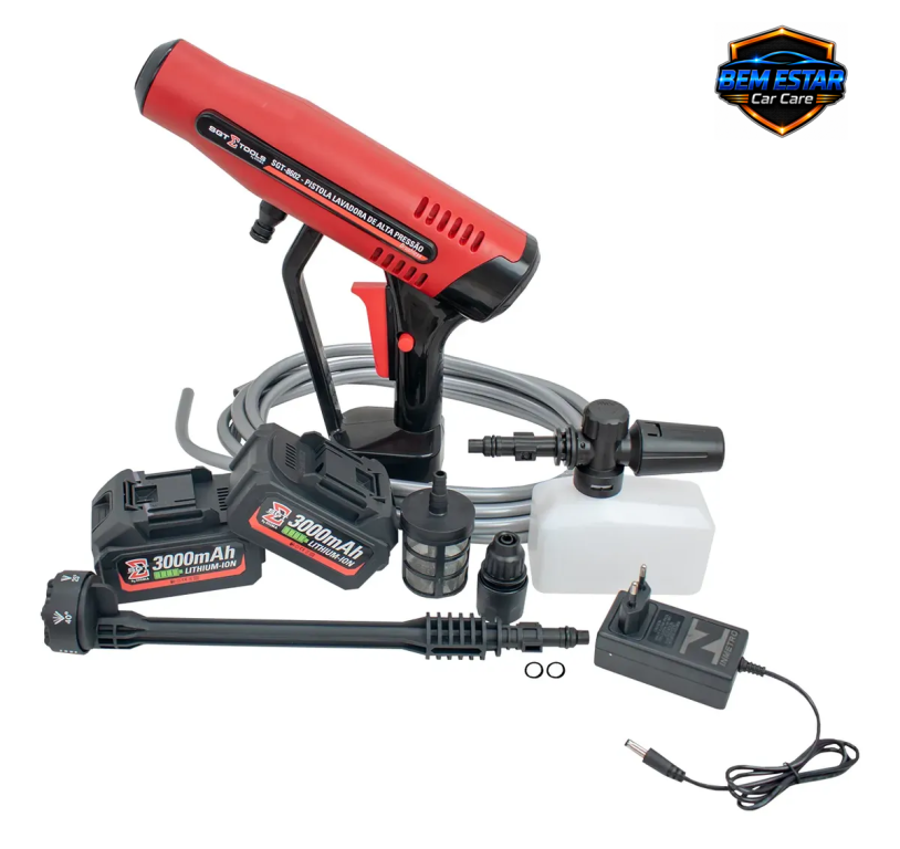 Pistola Lavadora Alta Pressão A Bateria SGT8602 - Sigma Tools