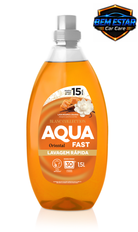 Lava Roupas Líquido Lavagem Rápida Oriental 1,5L - Aquafast