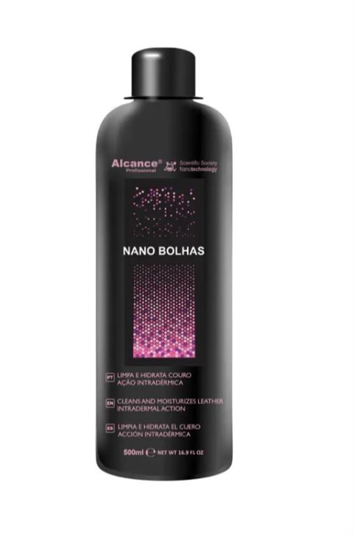 Limpa e Hidrata Couro Alcance Profissional Nano Bolhas 500ml - Alcance