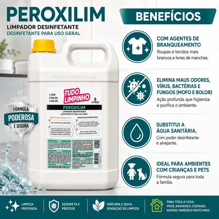Peroxilim 5l - Tudo Limpinho