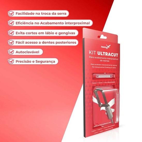 KIT ULTRACUT ARCO+SERRA+TIRA MONOFACE AMERICAN BURRS