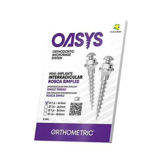 MINI IMPLATE INTERRADICULAR OASYS 8X1MM - ORTHOMETRIC