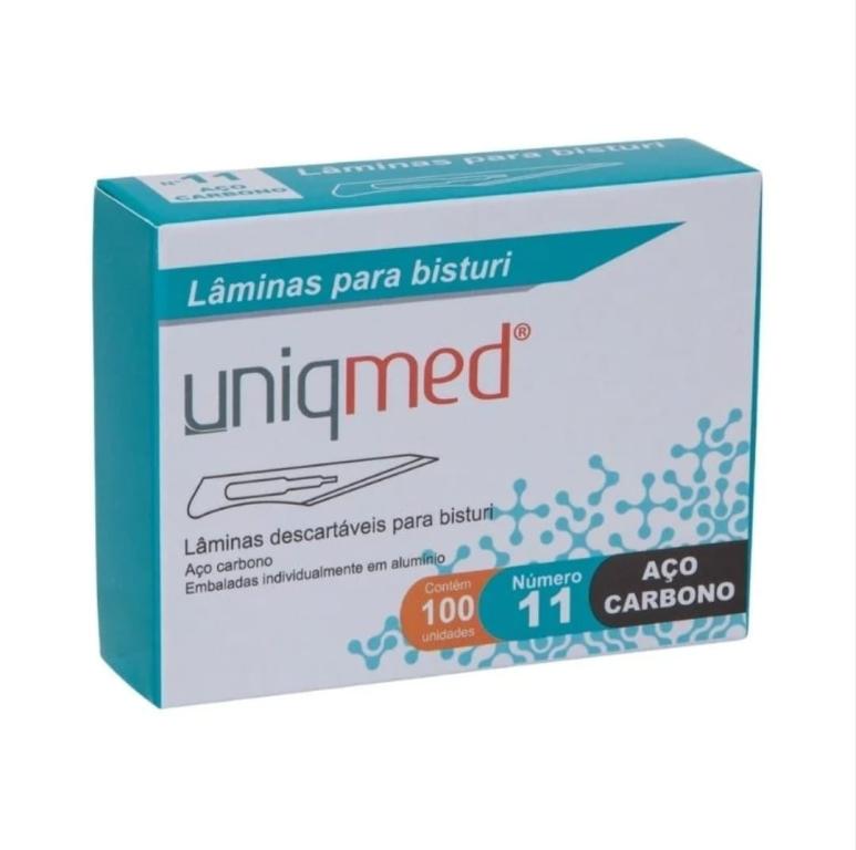 LAMINA ACO CARB N11 P BISTURI UNIQMED