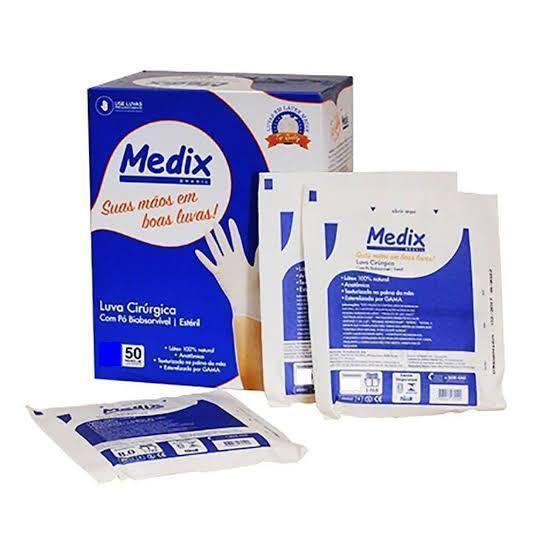LUVA CIRURGICA 7,5 MEDIX