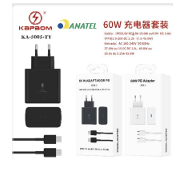 CARREGADOR TURBO TYPE-C DUPLO USB-C 60W ANATEL